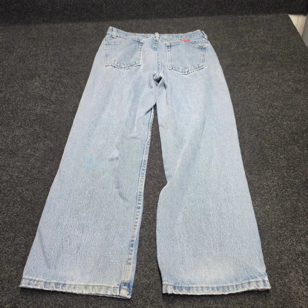 Wrangler 955HUVW Light Wash Relaxed Wide Leg Jeans Boys 14 Husky